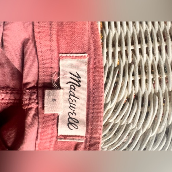 Pink Madewell skirt size 6 good condition double zipper on the front - Picture 5 of 6